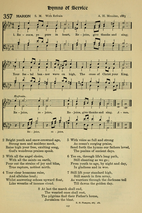 Hymns of Worship and Service: (12th ed.) page 257
