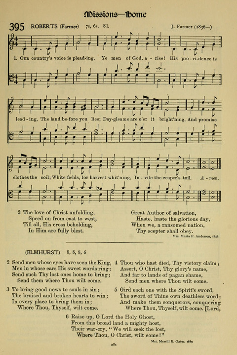 Hymns of Worship and Service: (12th ed.) page 281
