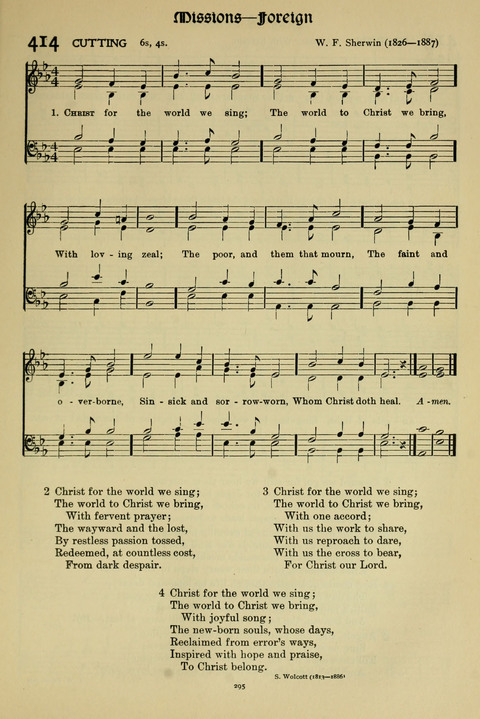 Hymns of Worship and Service: (12th ed.) page 295