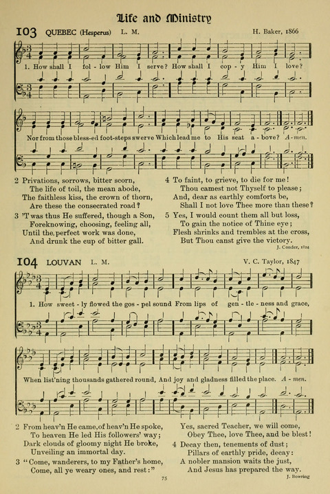 Hymns of Worship and Service: (12th ed.) page 75