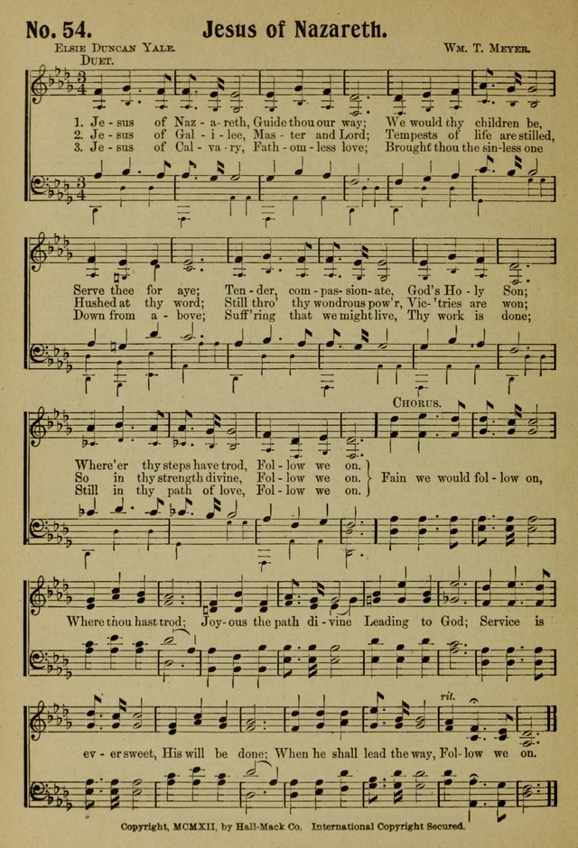 Ideal Sunday School Hymns page 54