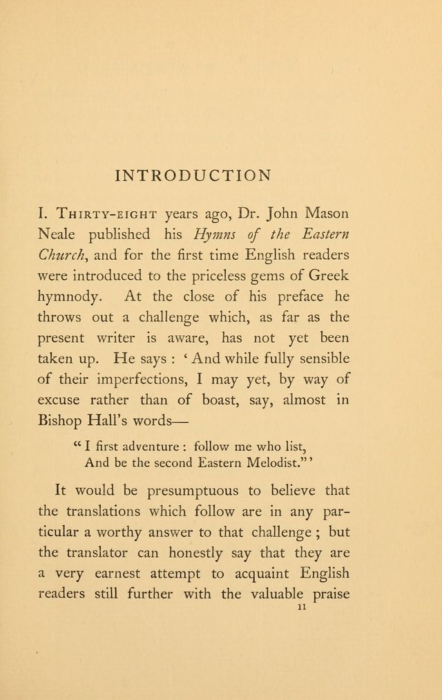 Hymns of the Greek Church page 11