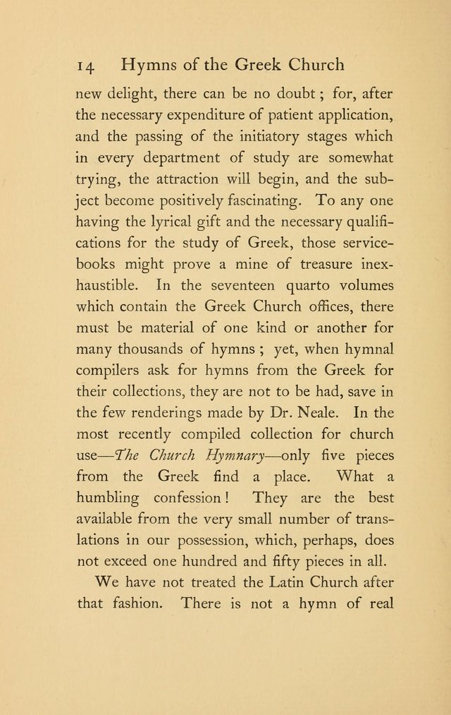 Hymns of the Greek Church page 14