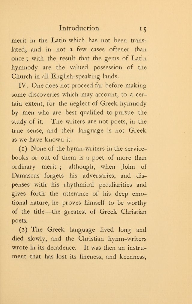 Hymns of the Greek Church page 15
