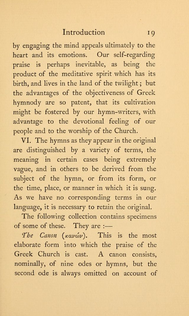 Hymns of the Greek Church page 19