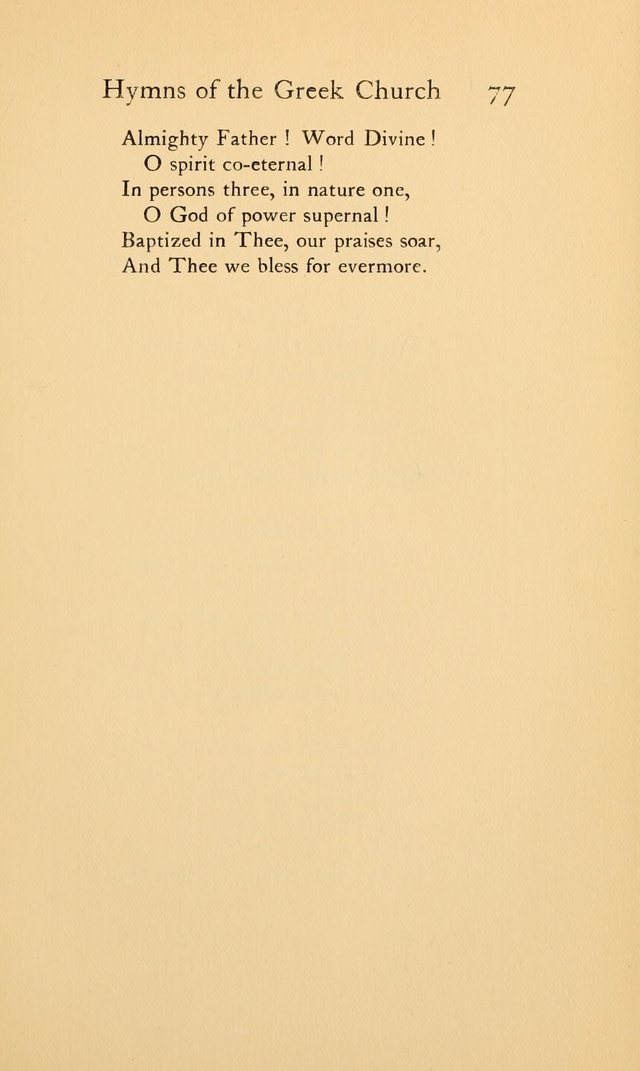 Hymns of the Greek Church page 77