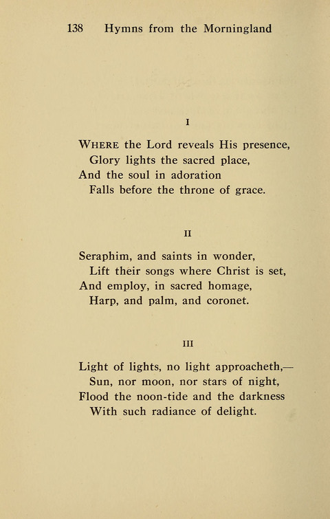 Hymns from the Morningland page 137