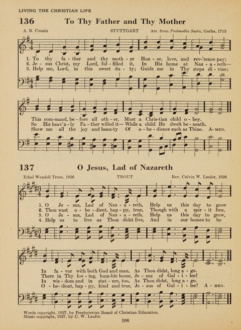Junior Church School Hymnal: for use in the junior section of the church school, in the home, and in junior congragations (Teacher