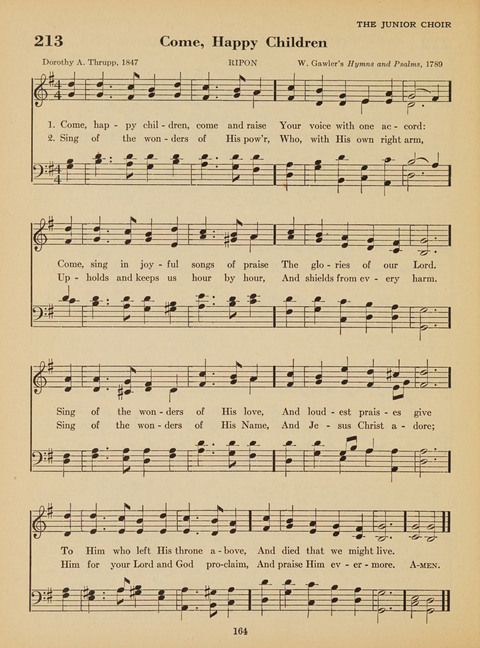 Junior Church School Hymnal: for use in the junior section of the church school, in the home, and in junior congragations (Teacher