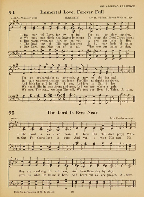 Junior Church School Hymnal: for use in the junior section of the church school, in the home, and in junior congragations (Teacher