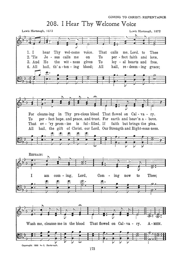 The Junior Hymnal, Containing Sunday School and Luther League Liturgy and Hymns for the Sunday School page 173