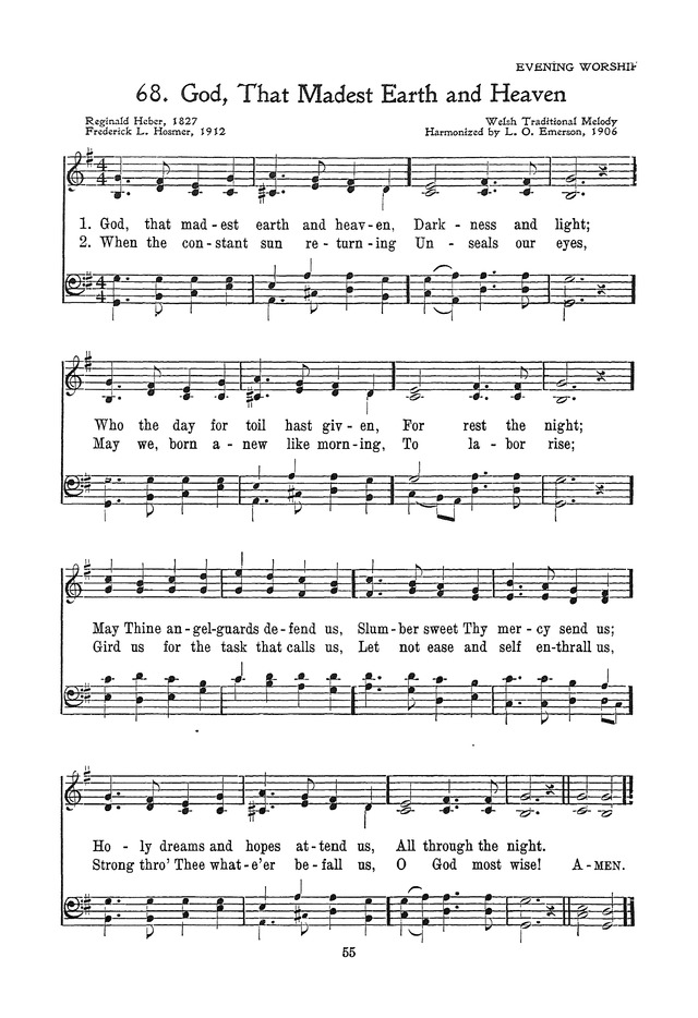 The Junior Hymnal, Containing Sunday School and Luther League Liturgy and Hymns for the Sunday School page 55