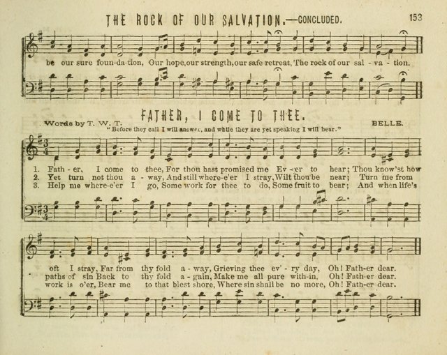 Joyful Songs: a choice collection of new Sunday School music page 153