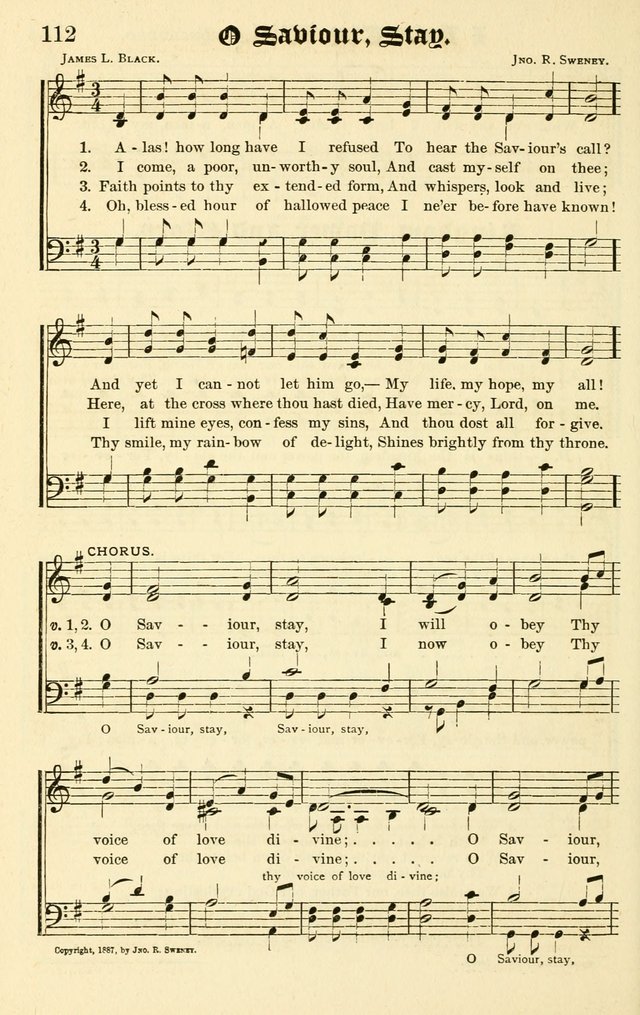 Joyful Sound: a collection of new hymns and music with familiar selections page 112
