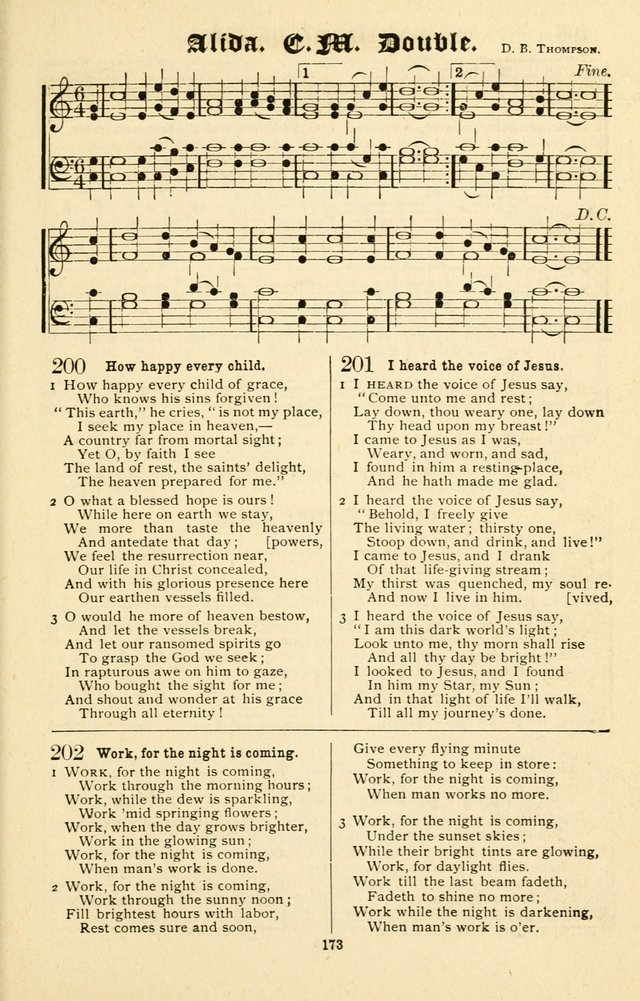 Joyful Sound: a collection of new hymns and music with familiar selections page 175