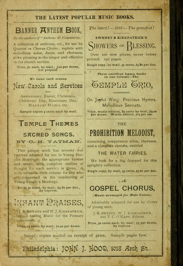 Joyful Sound: a collection of new hymns and music with familiar selections page 198