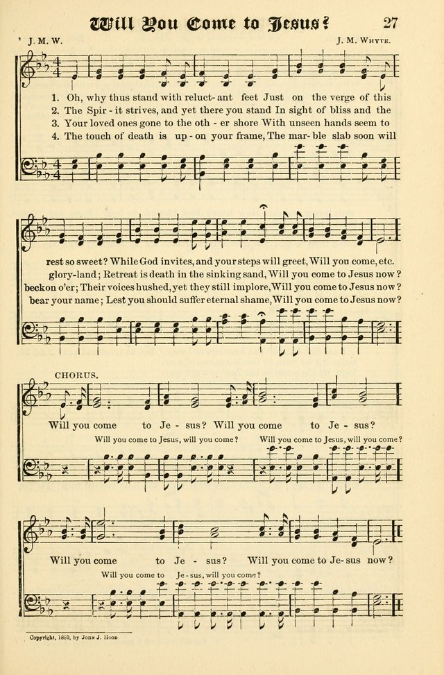 Joyful Sound: a collection of new hymns and music with familiar selections page 27