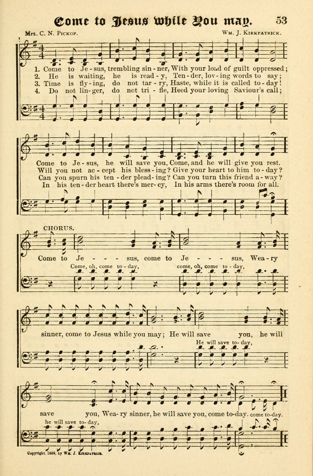 Joyful Sound: a collection of new hymns and music with familiar selections page 53