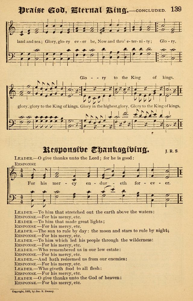 Junior Songs: a collection of sacred hymns and songs; for use in meetings of junior societies, Sunday Schools, etc. page 137