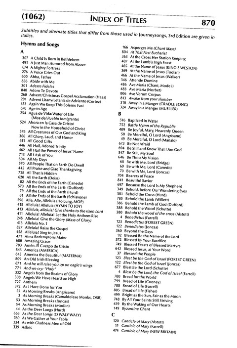 Journeysongs (3rd ed.) page 1466