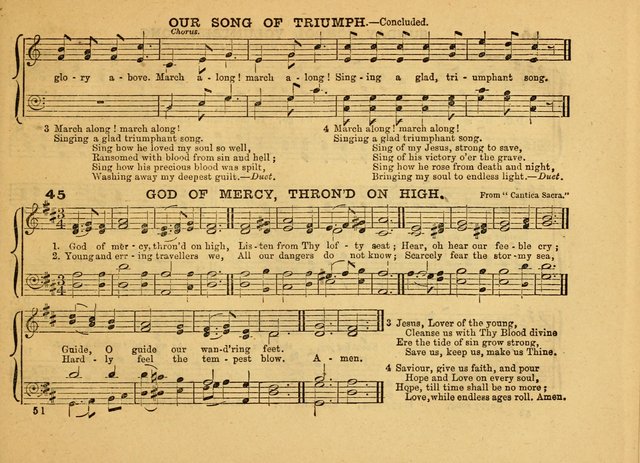 The Jewel: a selection of hymns and tunes for the Sabbath school, designed as a supplement to "The Gem" page 51