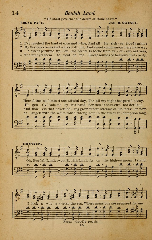 Joy to the World: or, sacred songs for gospel meetings page 14