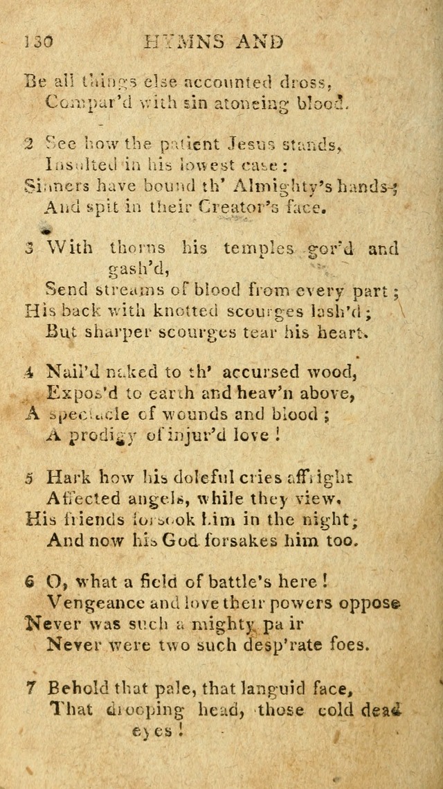 The Lexington Collection: being a selection of hymns, and spiritual songs, from the best authors (3rd. ed., corr.) page 130
