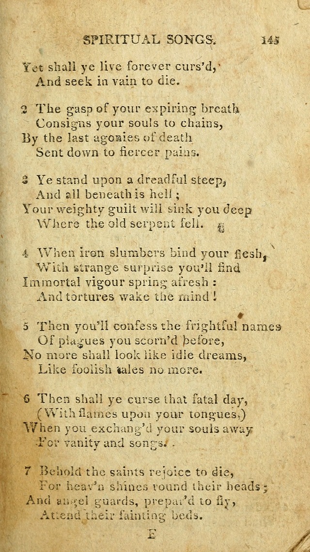 The Lexington Collection: being a selection of hymns, and spiritual songs, from the best authors (3rd. ed., corr.) page 145