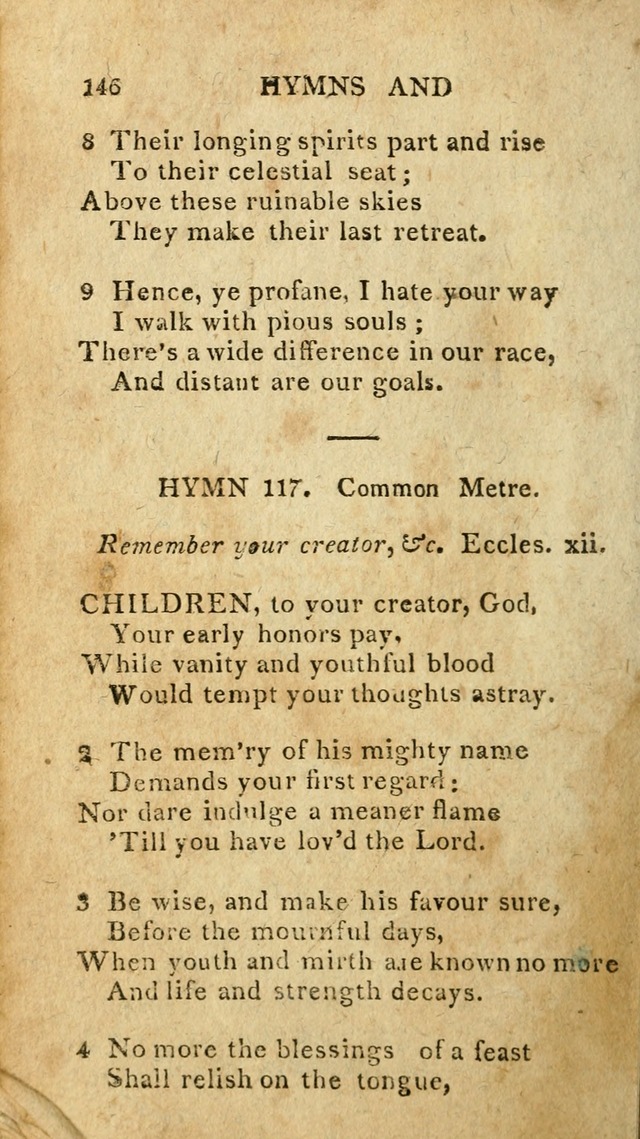 The Lexington Collection: being a selection of hymns, and spiritual songs, from the best authors (3rd. ed., corr.) page 146