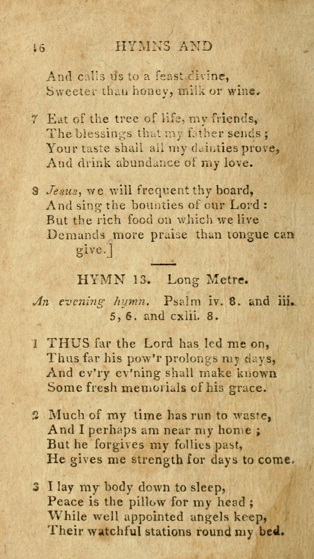 The Lexington Collection: being a selection of hymns, and spiritual songs, from the best authors (3rd. ed., corr.) page 16