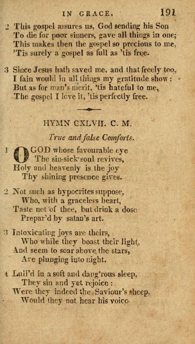 The Latest Collection of Original and Select Hymns and Spiritual Songs page 191