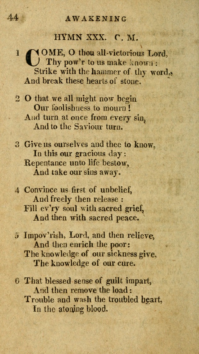 The Latest Collection of Original and Select Hymns and Spiritual Songs page 44