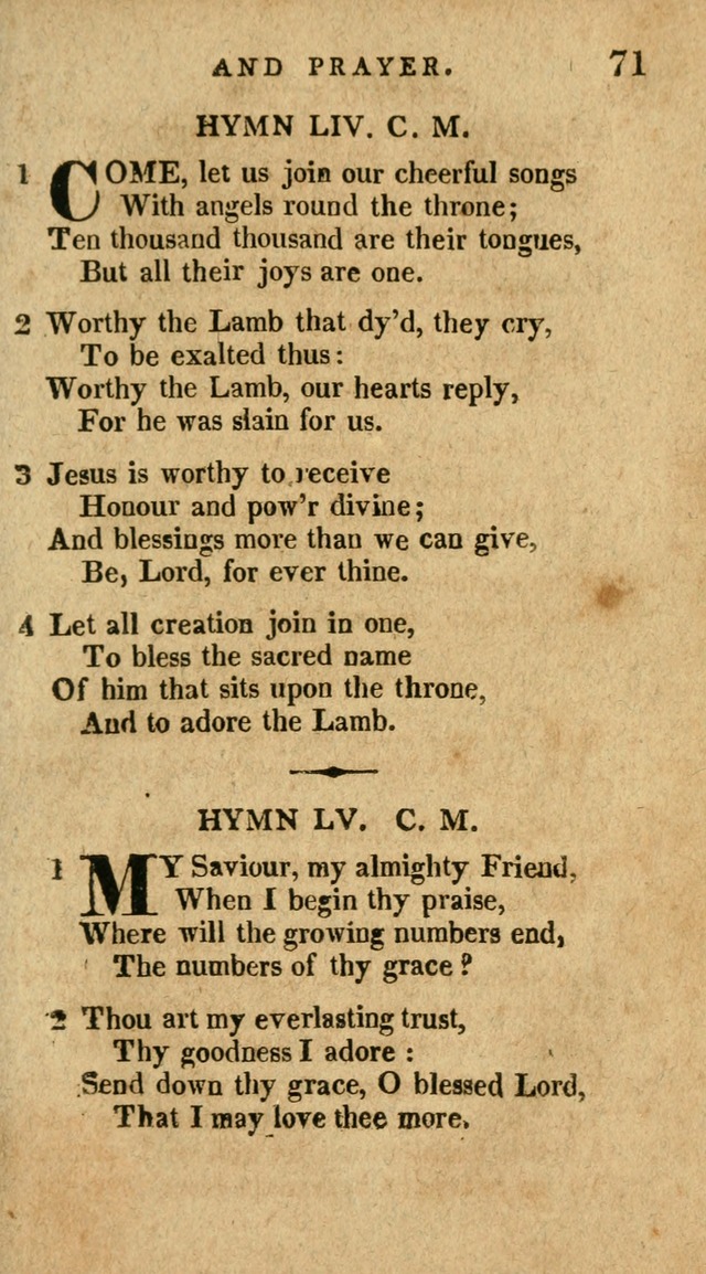 The Latest Collection of Original and Select Hymns and Spiritual Songs page 71