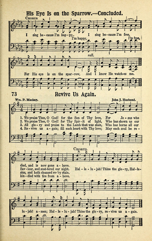 Living Gospel Songs and Choruses page 73