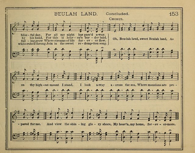Light and Life: a collection of new hymns and tunes for sunday schools, prayer meetings, praise meetings and revival meetings page 153