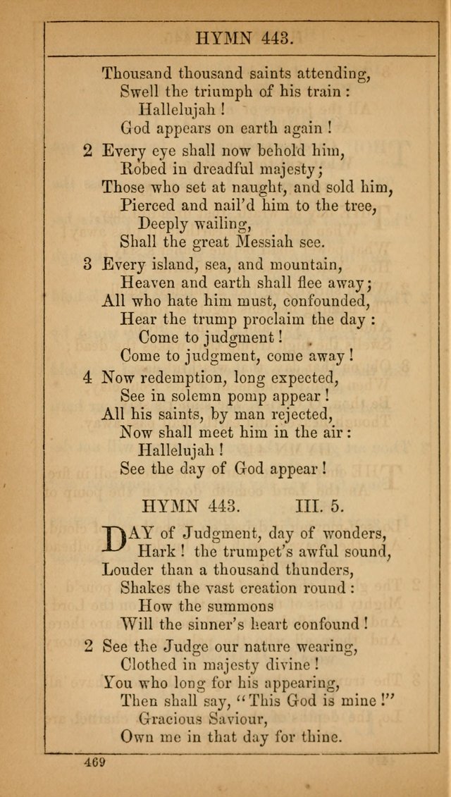 The Lecture-Room Hymn-Book: containing the psalms and hymns of the book of common prayer, together with a choice selection of additional hymns, and an appendix of chants and tunes... page 483