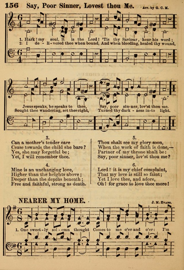The Little Seraph: in seven character notes, for churches and Sunday-schools page 156