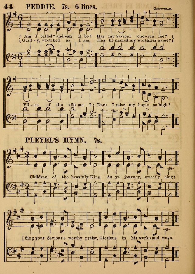The Little Seraph: in seven character notes, for churches and Sunday-schools page 44