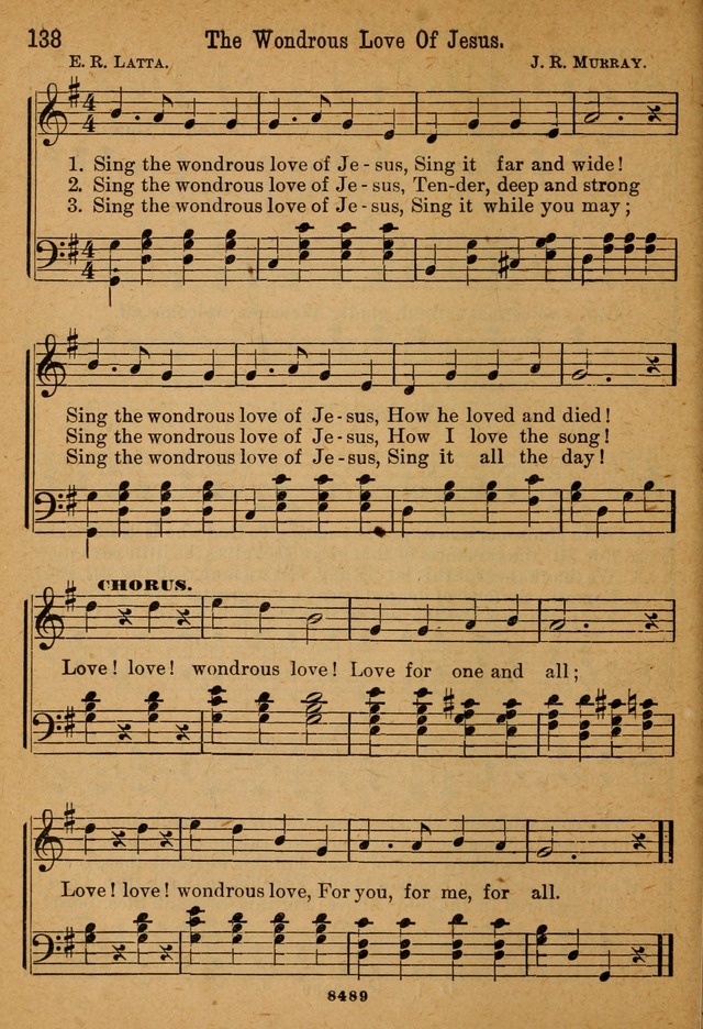 Little Sacred Songs: for Little Singers of the primary department of the Sunday school, and for Kindergartens and the home page 138