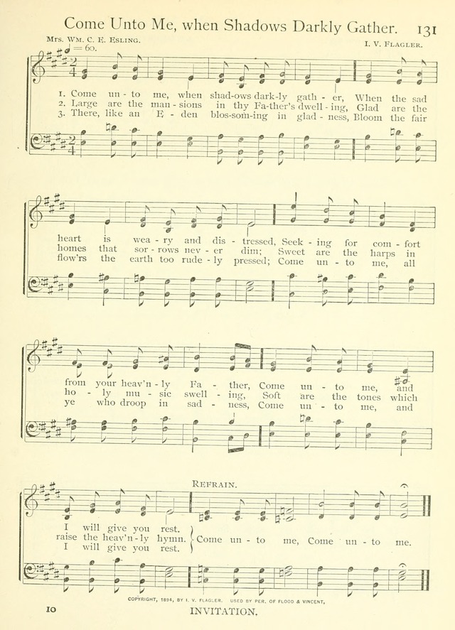 Life-Time Hymns: a collection of old and new hymns of the Christian Church page 139