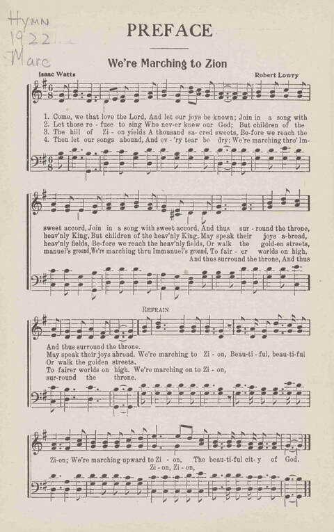 Marching to Zion page iii