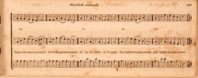 The Middlesex Collection of Church Music: or, ancient psalmody revived: containing a variety of psalm tunes, the most suitable to be used in divine service (2nd ed. rev. cor. and enl.) page 107