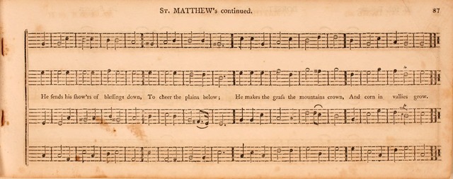 The Middlesex Collection of Church Music: or, ancient psalmody revived: containing a variety of psalm tunes, the most suitable to be used in divine service (2nd ed. rev. cor. and enl.) page 87