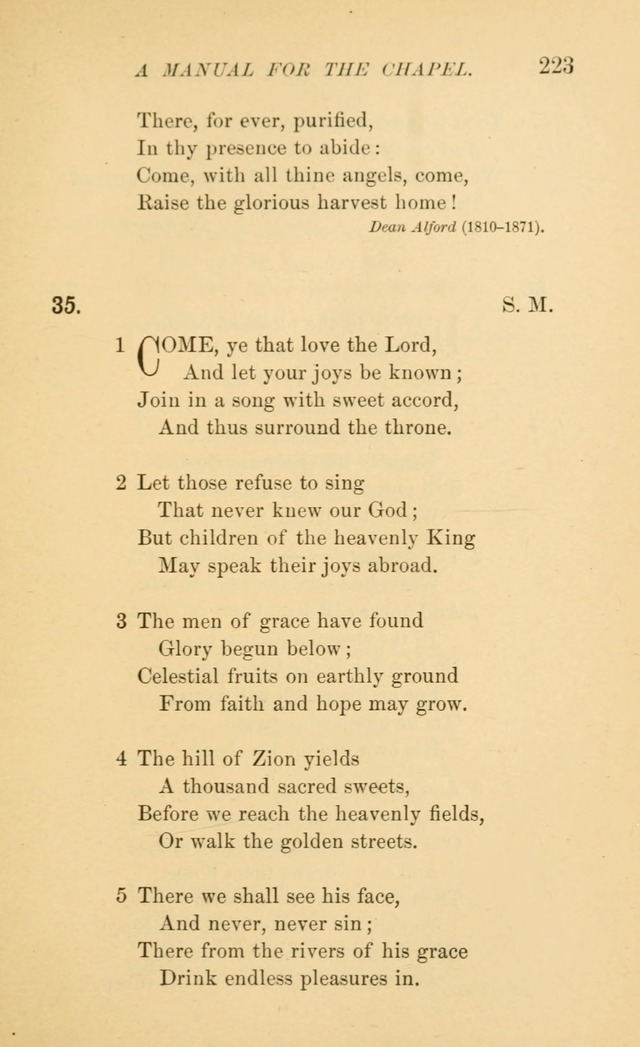 Manual for the chapel of Girard College page 230