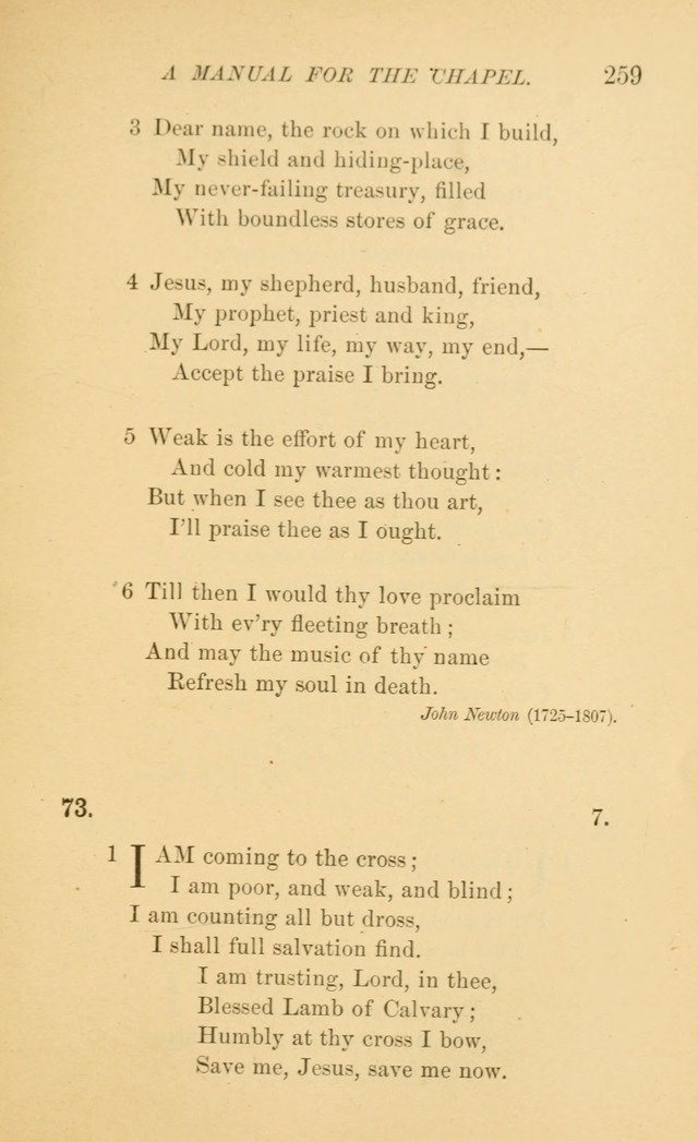Manual for the chapel of Girard College page 268