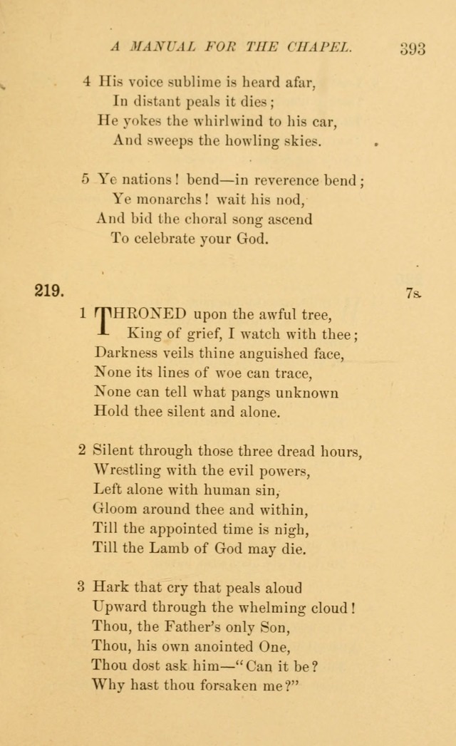 Manual for the chapel of Girard College page 402