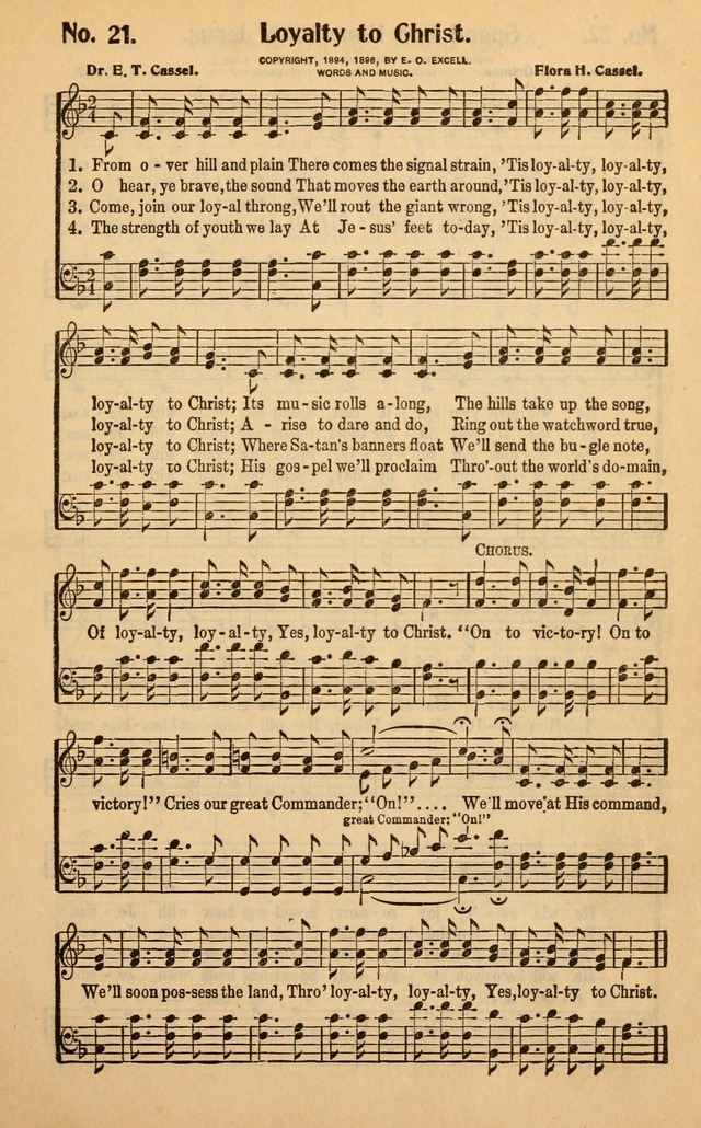 Make Christ King: a selection of high class gospel music for use in general worship and special evangelistic meetings page 21