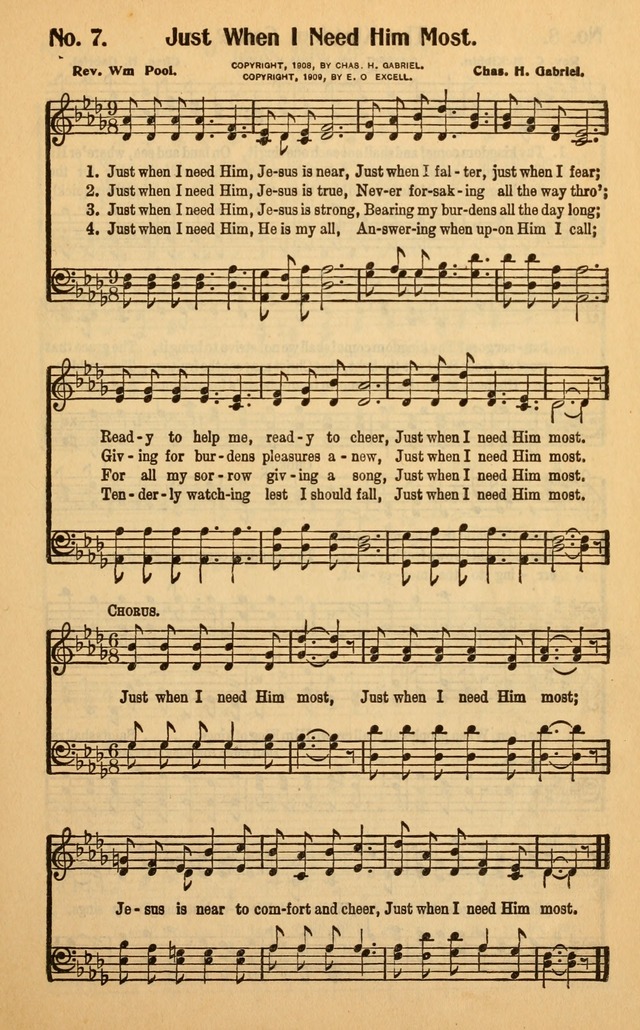 Make Christ King: a selection of high class gospel music for use in general worship and special evangelistic meetings page 7