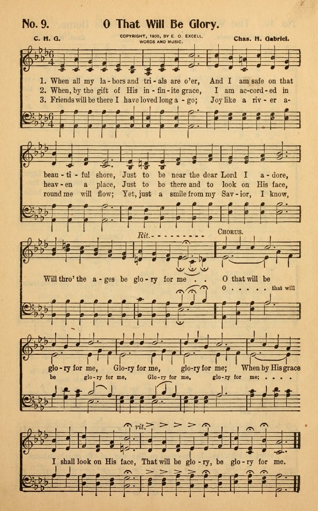 Make Christ King: a selection of high class gospel music for use in general worship and special evangelistic meetings page 9