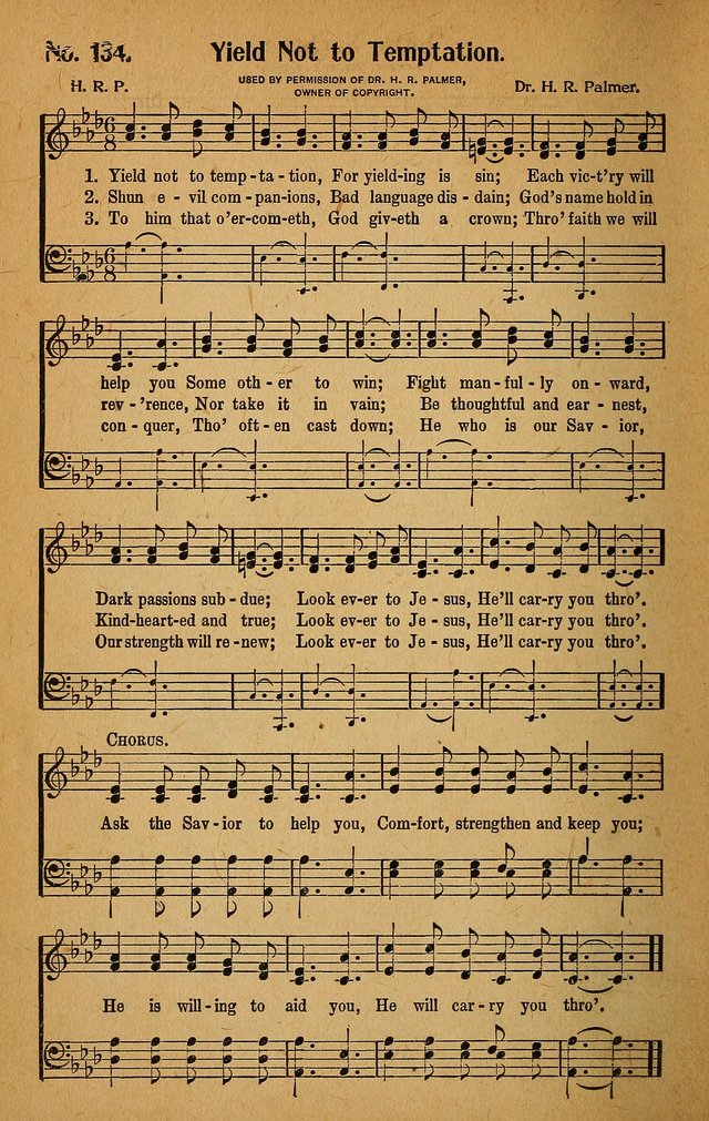 Make Christ King. Combined: a selection of high class gospel hymns for use in general worship and special evangelistic meetings page 131